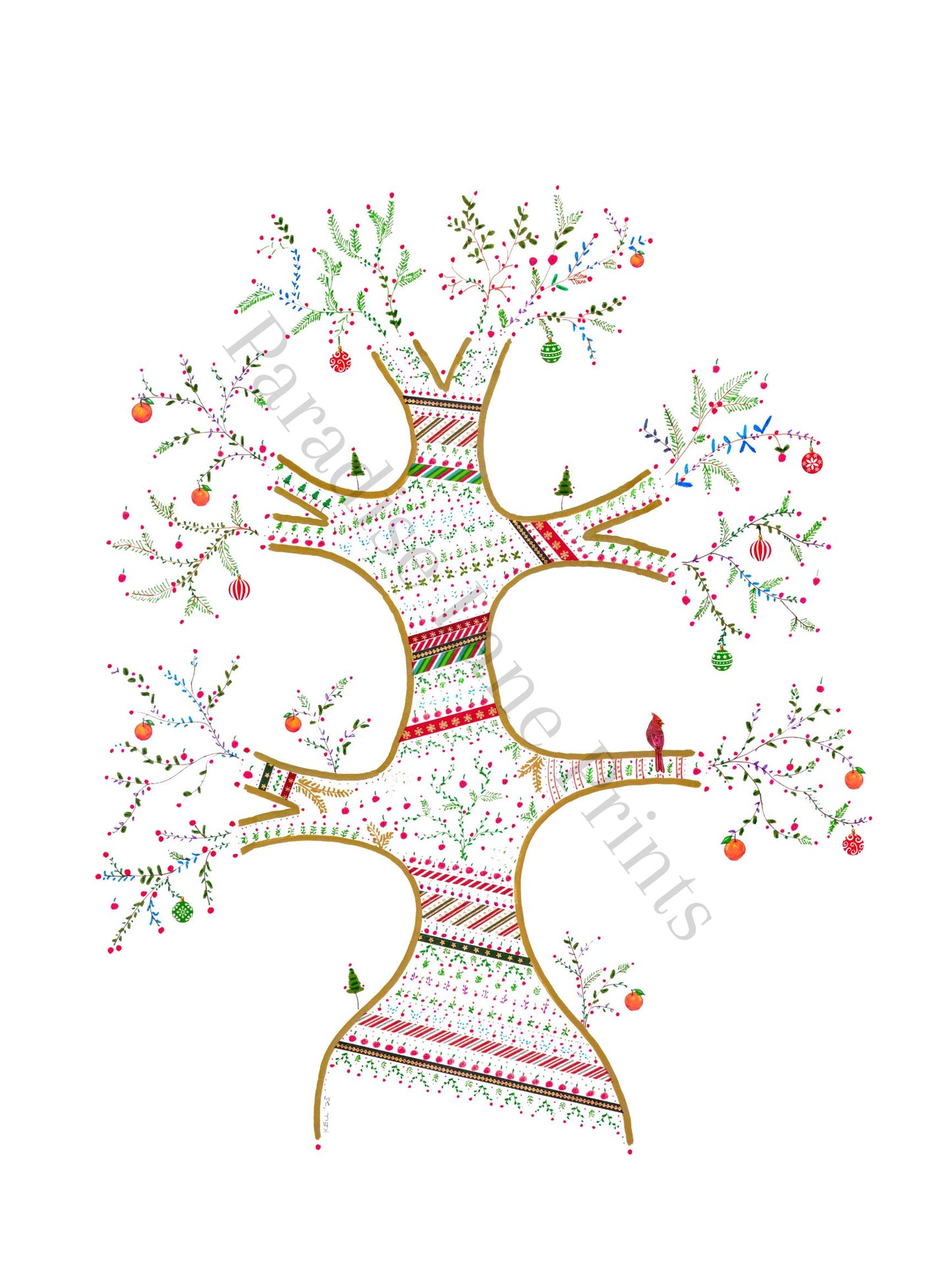 Ornament and Orange Tree
